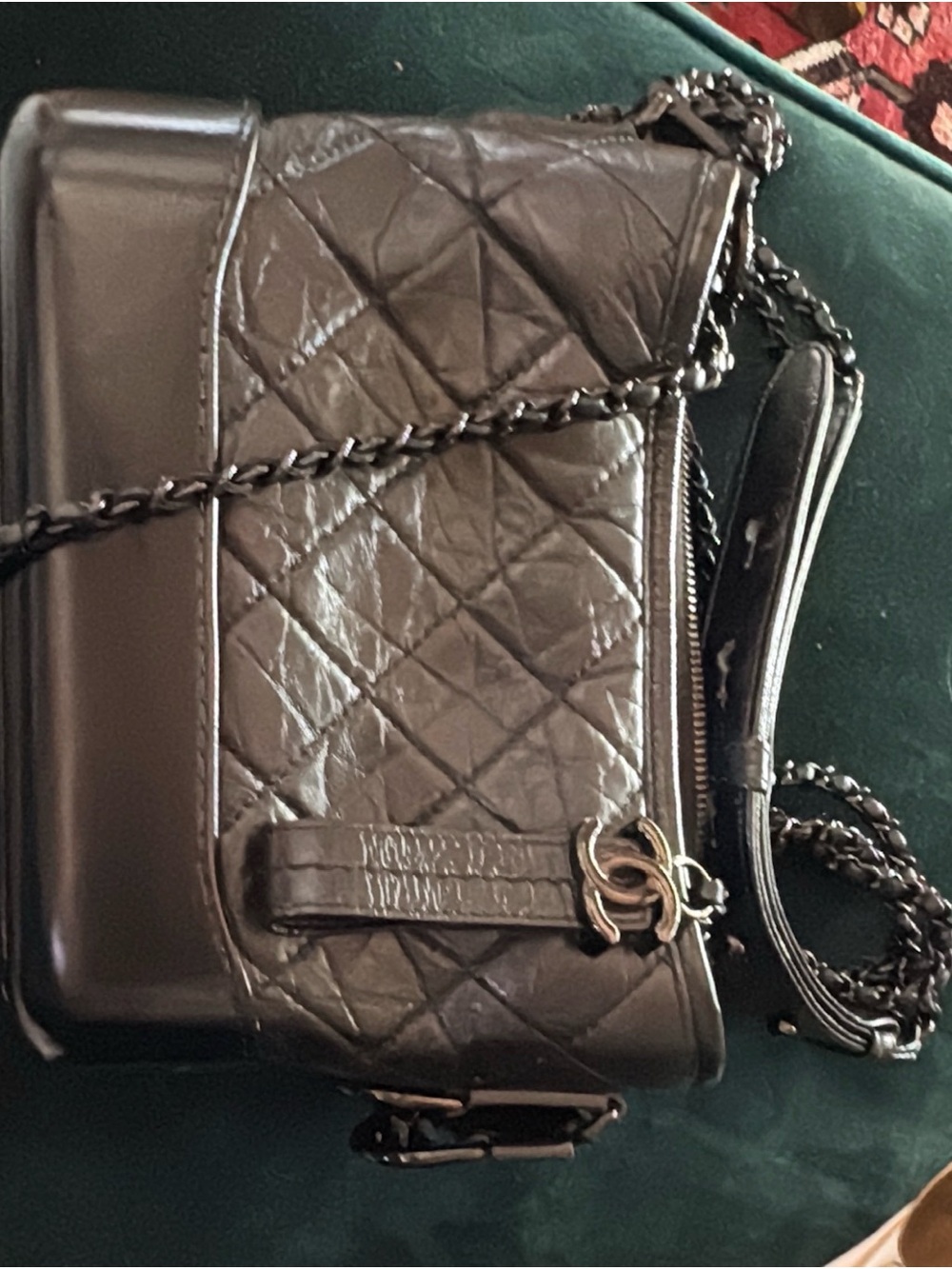 CHANEL Ages Calfskin Small Gabrielle Hobo in So Black - Picture 6 of 13